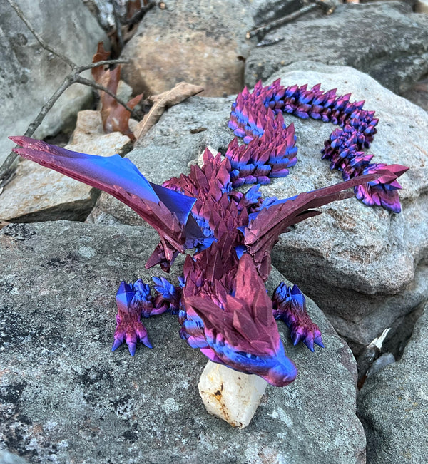 Crystal Wolf Dragon by Cinderwing