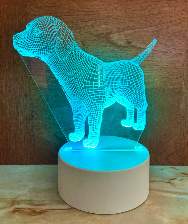 Dog Acrylic  and Light Kit