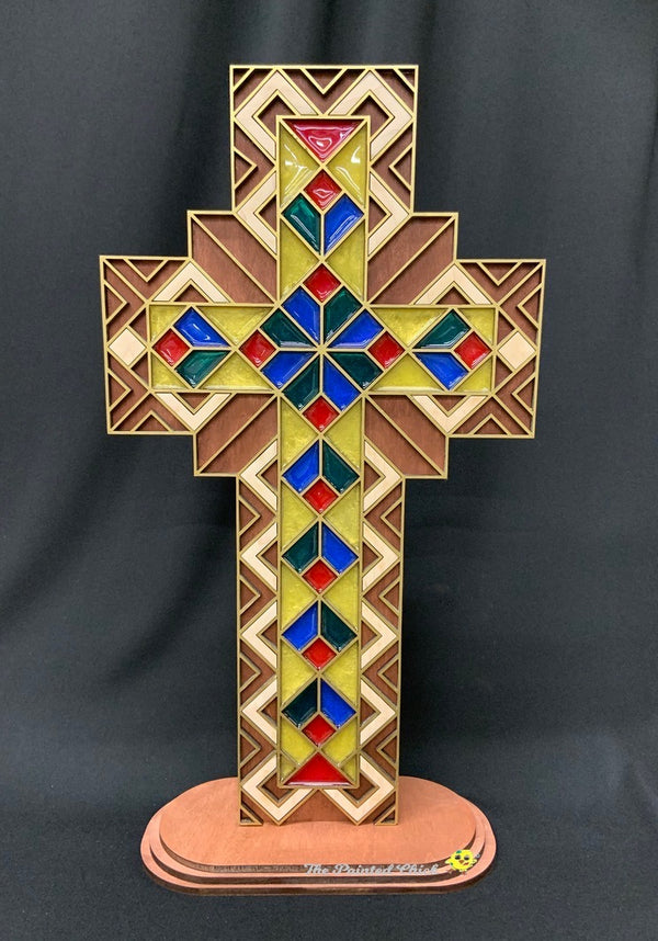 "Stained Glass" Cross
