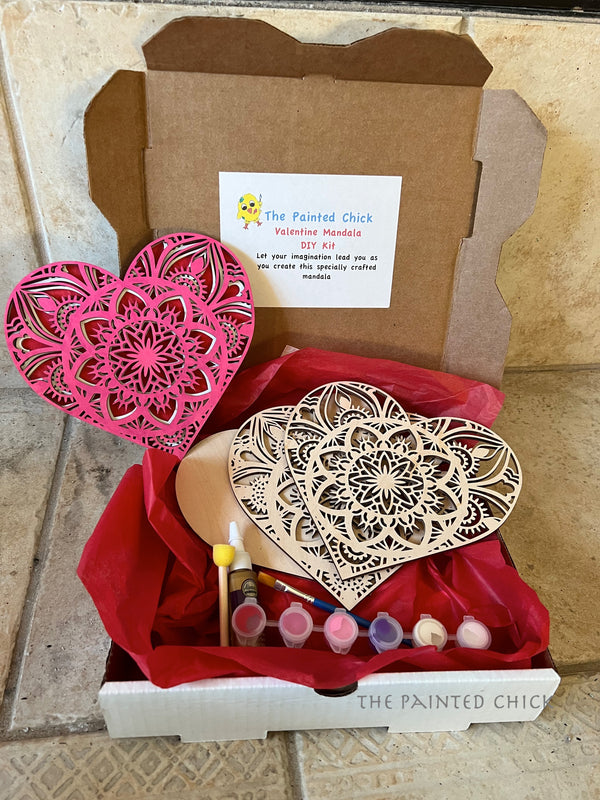 Valentine Mandala DIY Paint Kit