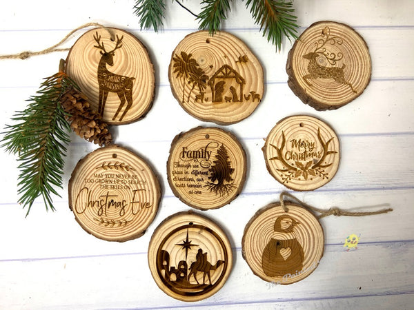 Wood Chip Ornaments