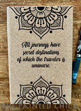 Engraved Cork Journal