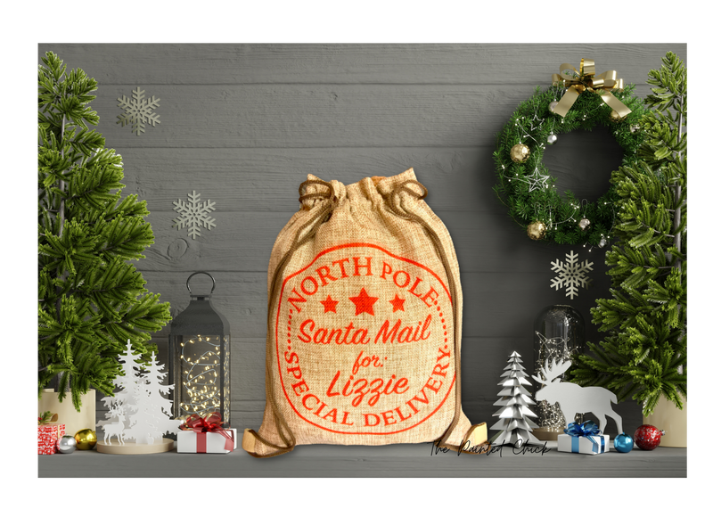 Personalized Santa Mail Back Sack