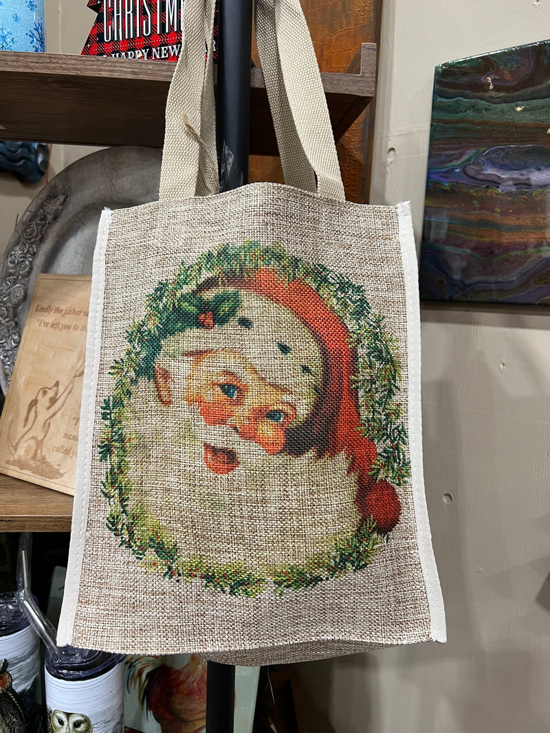 Christmas Burlap Gift Bags