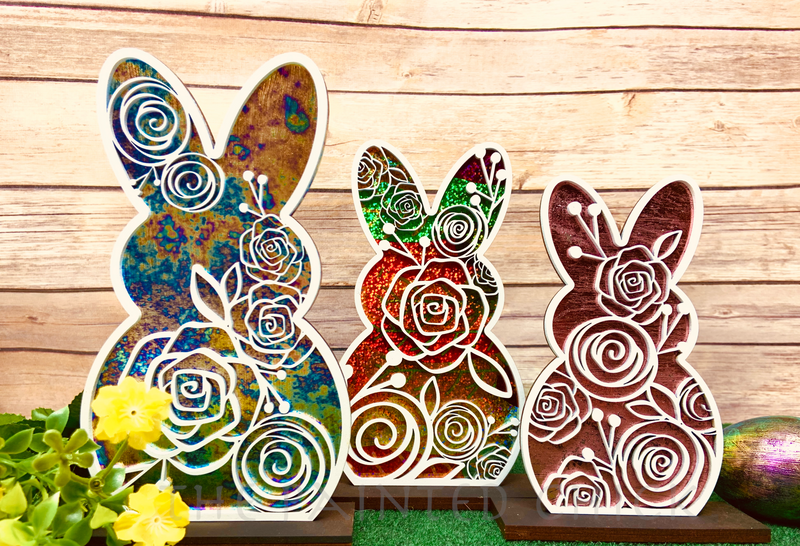 Spring Bunnies--Set of 3