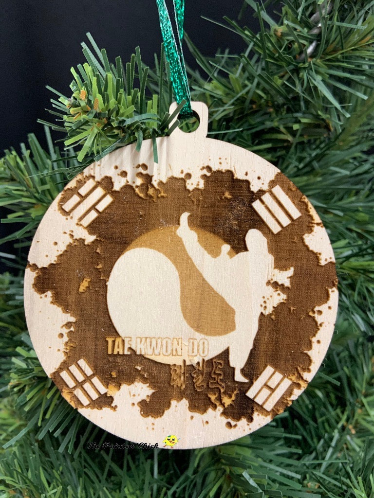 Power Kick TKD Ornament