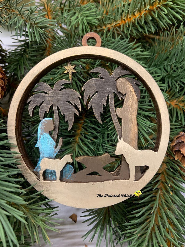 Layered Nativity Ornament