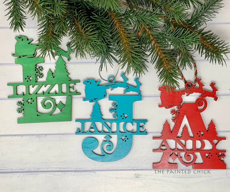 Monogram Christmas Ornament-100% of Proceeds Donated to Lexie's Love