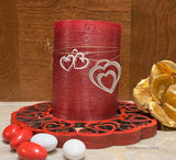 Valentine  Candle Coaster Set