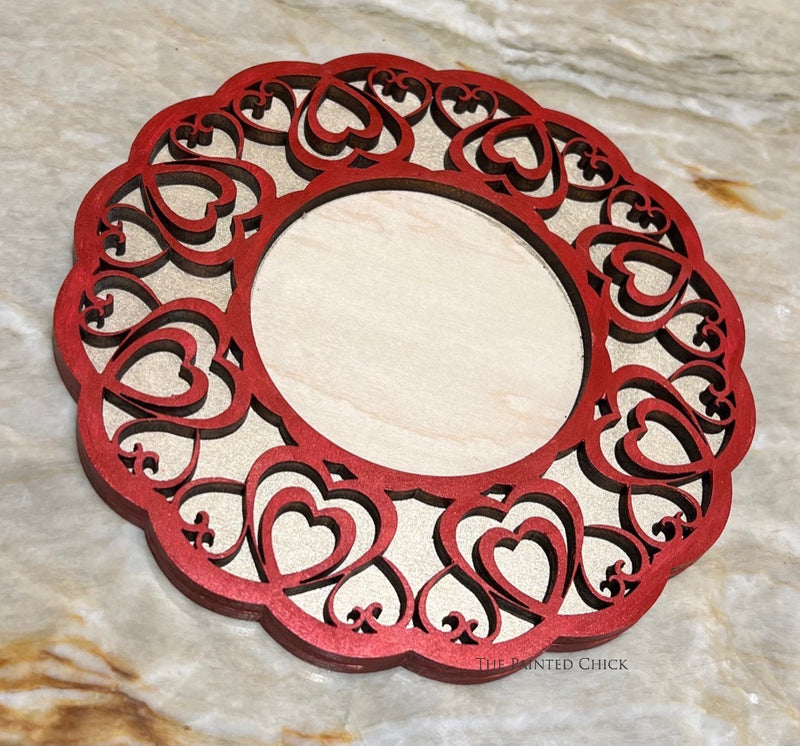 Valentine  Candle Coaster Set